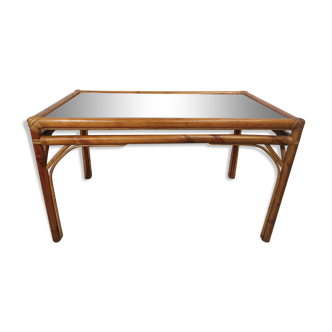 Rattan dining table