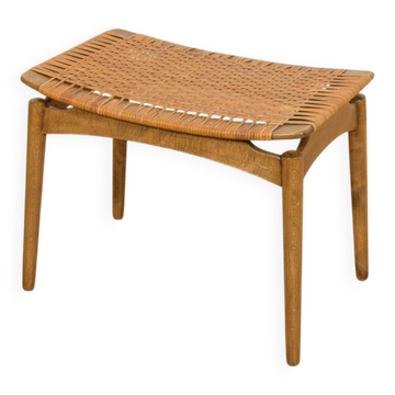 Tabouret du milieu du siècle par Sigfrid Omann pour Ølholm Møbelfabrik, Danemark, années 1960.