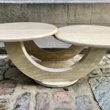 Italian travertine coffee table