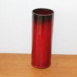 Red ceramic vase 1950