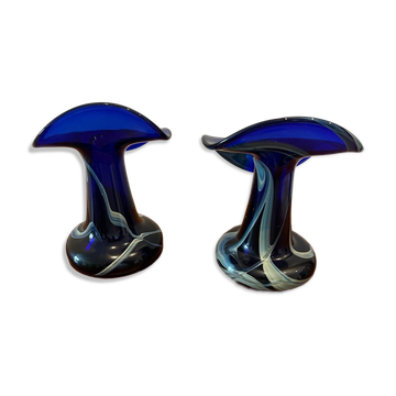 Pair of vintage Murano glass vases by Marta Marzotto