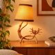 1960s rattan cat lamp