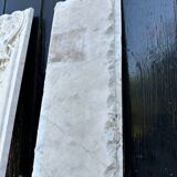 Pair of Louis XV pilasters in Carrara marble, 18th century