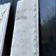 Pair of Louis XV pilasters in Carrara marble, 18th century