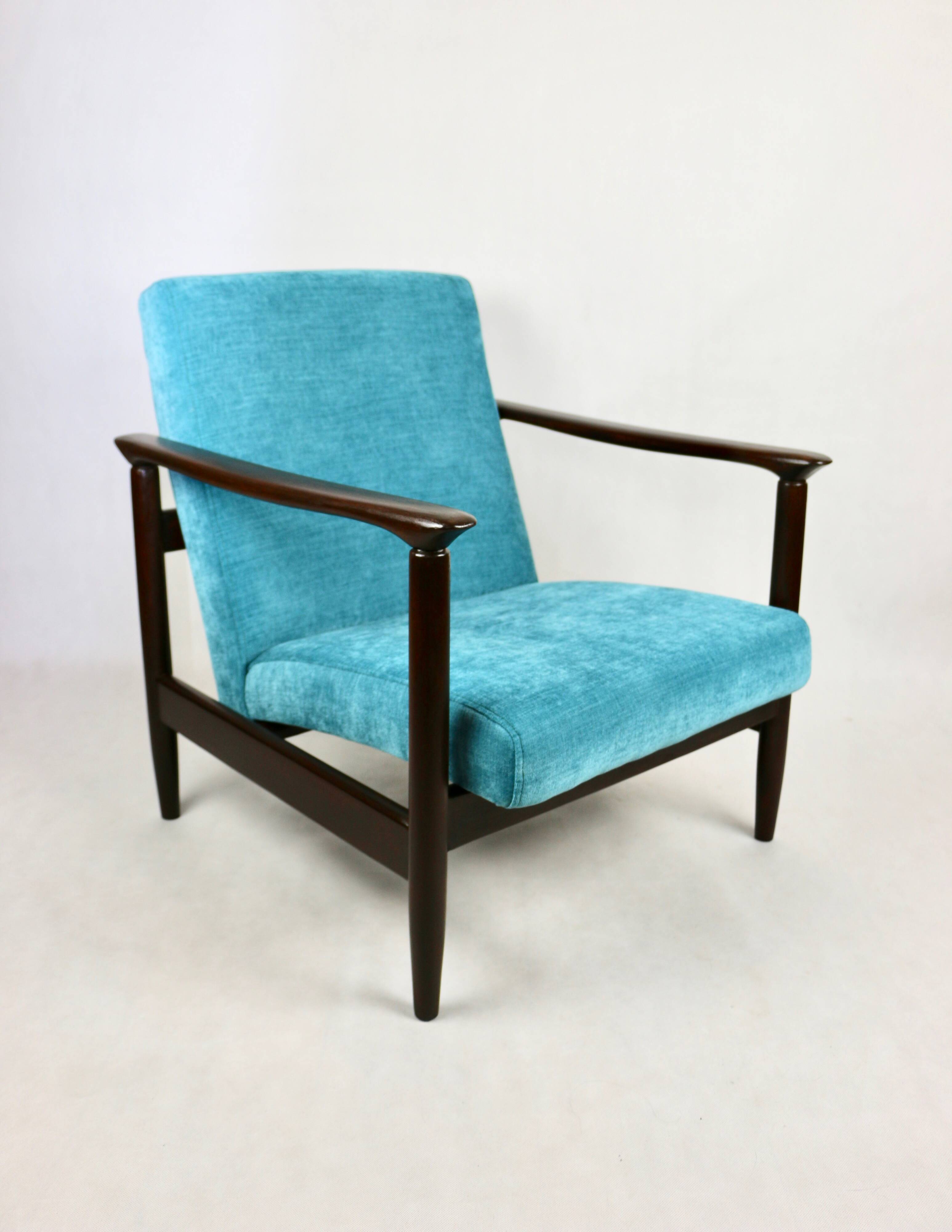 Fauteuil Blue Ocean GFM-142 attribué à Edmund Homa, années 1970