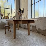 Table de ferme extensible en chêne massif