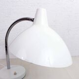 Regent desk lamp in white metal