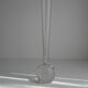 Vase soliflore en verre bullé