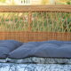 5-piece rattan salon 70/80 year jungle fabric