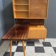 Jitona cabinet with desk two tone wood 1960s