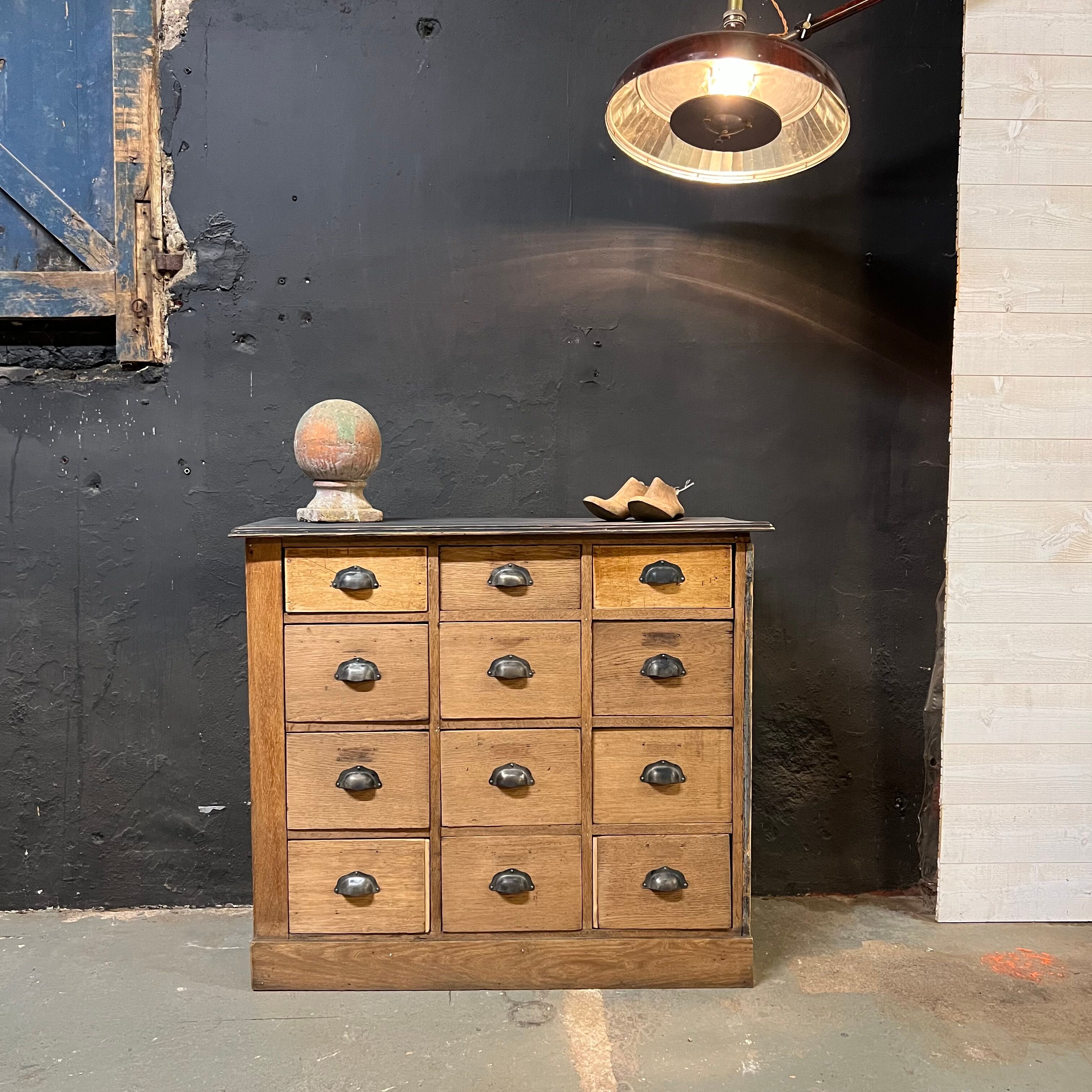 Haberdashery craft cabinet with 12 drawers