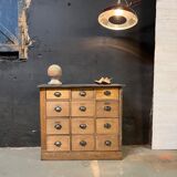 Haberdashery craft cabinet with 12 drawers