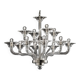 Modern Transparent Linear Murano Glass Chandelier