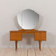 Vintage Scandinavian teak dressing table with adjustable mirrors and 7 drawers, Denmark 1960s