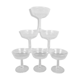 6 CHAMPAGNE GLASSES