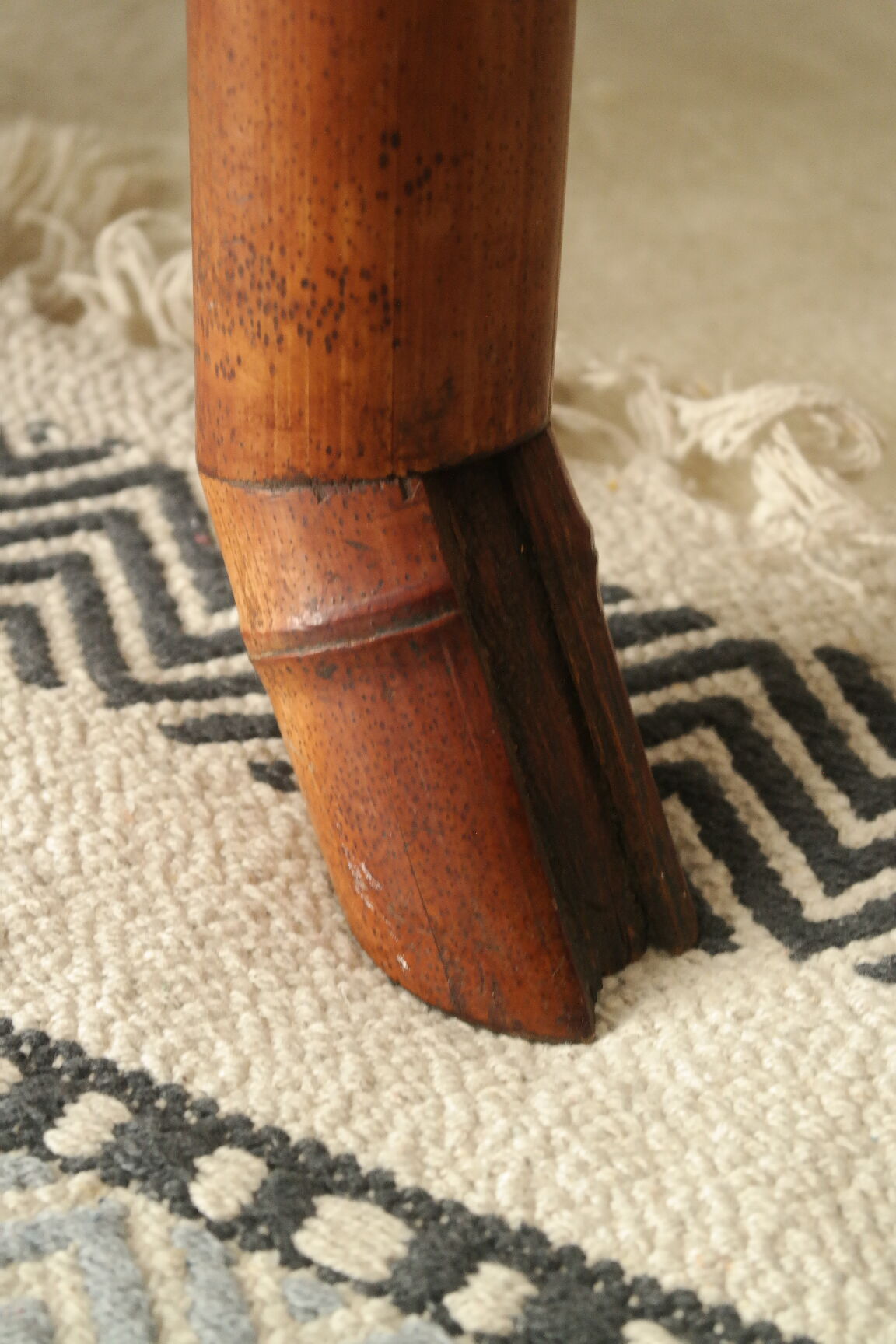 Old colonial style bamboo desk