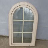 Arched window in pvc double glazing