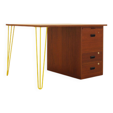 Bureau en teck, design danois, années 1970, fabriqué par Bornholm Møbelfabrik
