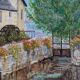 Oil painting – Village scene