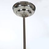 Art Deco pendant lamp with green glass shade, France ca. 1940