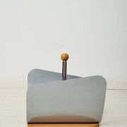 Porte-revues en métal et bois Memphis, 1980s