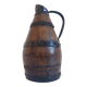19th Century Rustic French Oak and Metal Hand-Crafted Pitcher