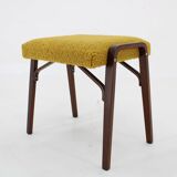 1960s Beech Restored Stool, Czechaolsovakia