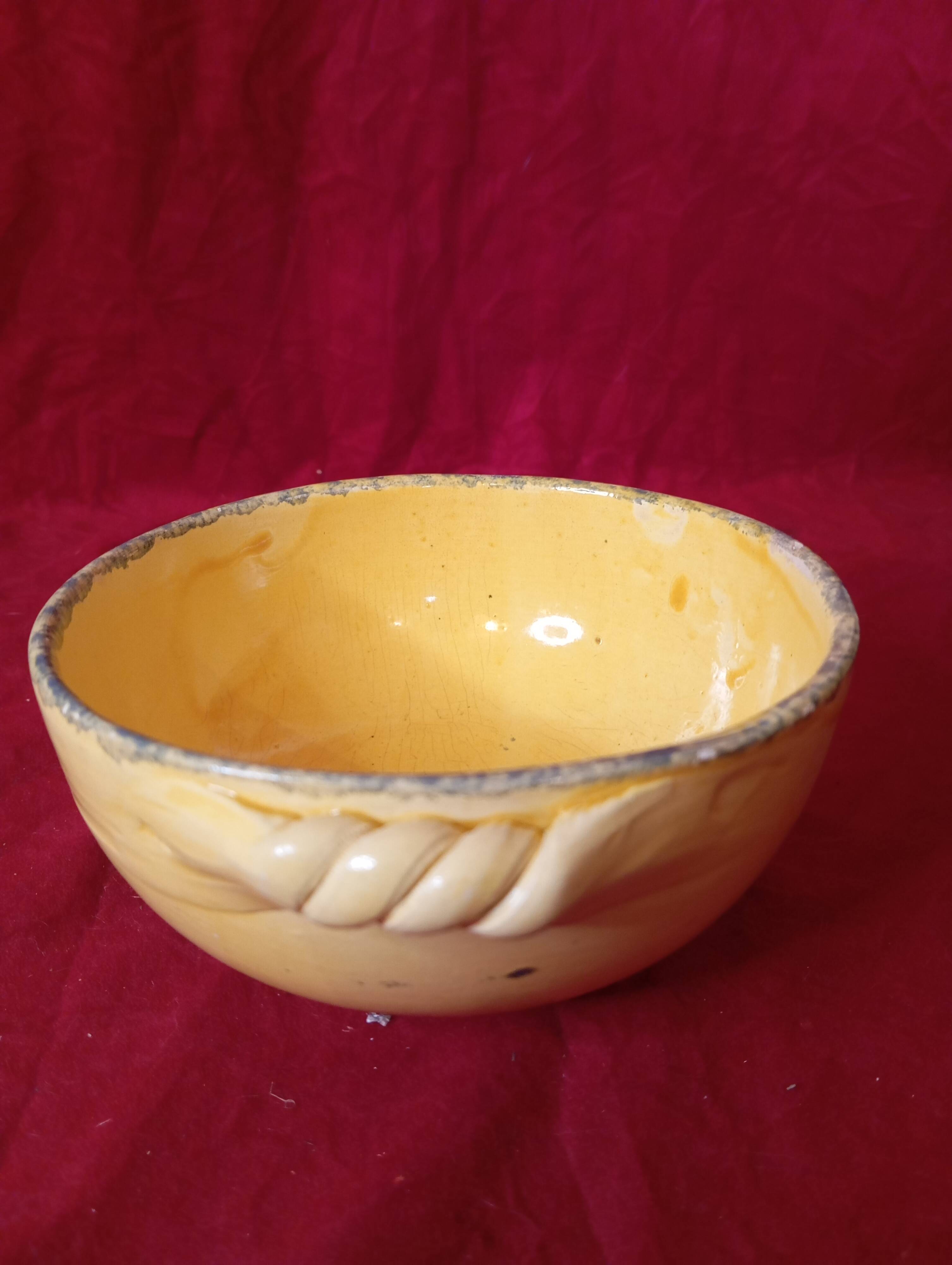 Ceramic bowl grignan pottery drôme