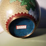 Chinese cloisonné vase email