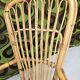 Chaise à bascule italienne 1960 bambou et rotin