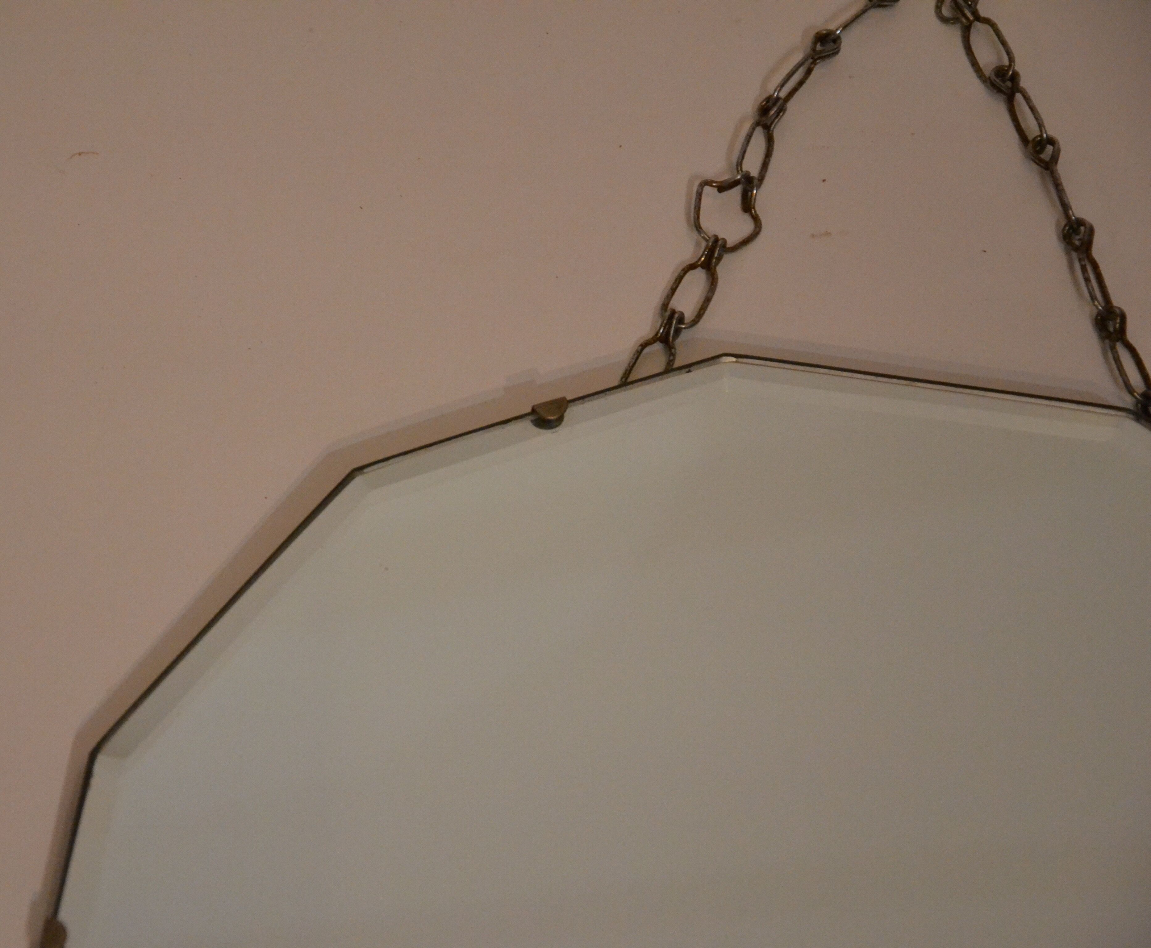 Miroir biseauté années 60 taille 40x40cm