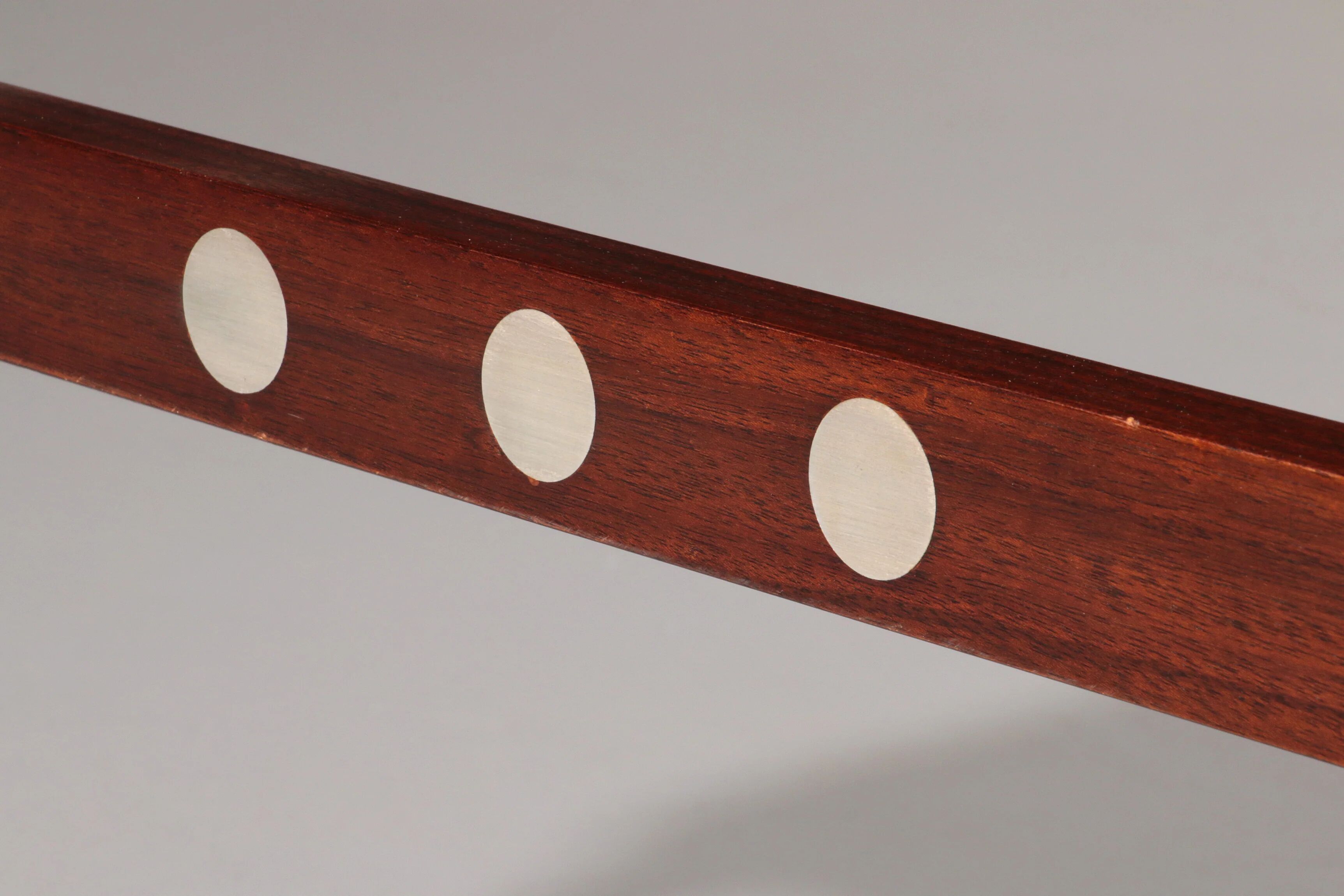 Table basse en ardoise, chrome et bois, 1970 Danemark