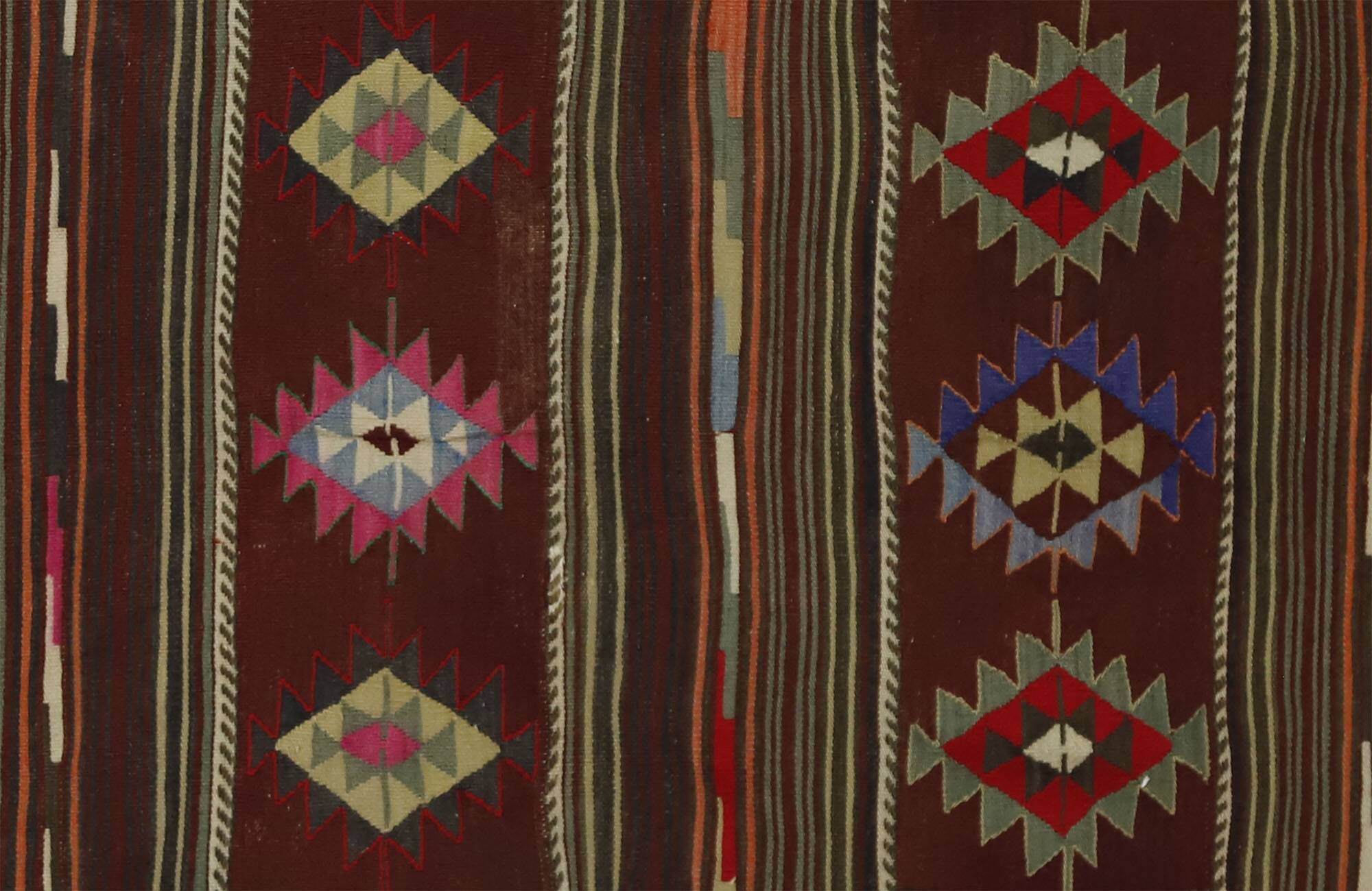 Authentic Vintage Turkish Kilims & Handwoven Rugs – Unique Home Decor Pieces 216x 145 cm