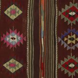 Authentic Vintage Turkish Kilims & Handwoven Rugs – Unique Home Decor Pieces 216x 145 cm
