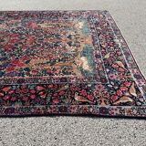 Ancient Persian carpet, Kirman Laver, circa 1880