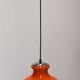 Orange opaline pendant light from the 60s/70s