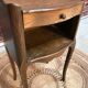 Classic dark wood bedside table