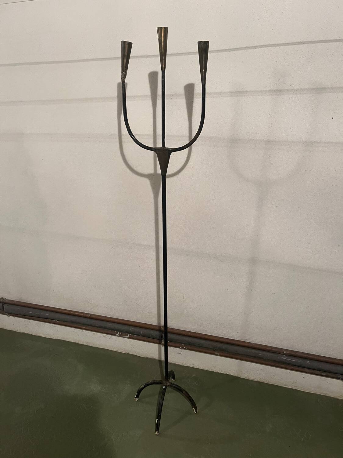 Wrought iron candlestick stand