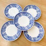 5 vintage Villeroy & Boch saucers