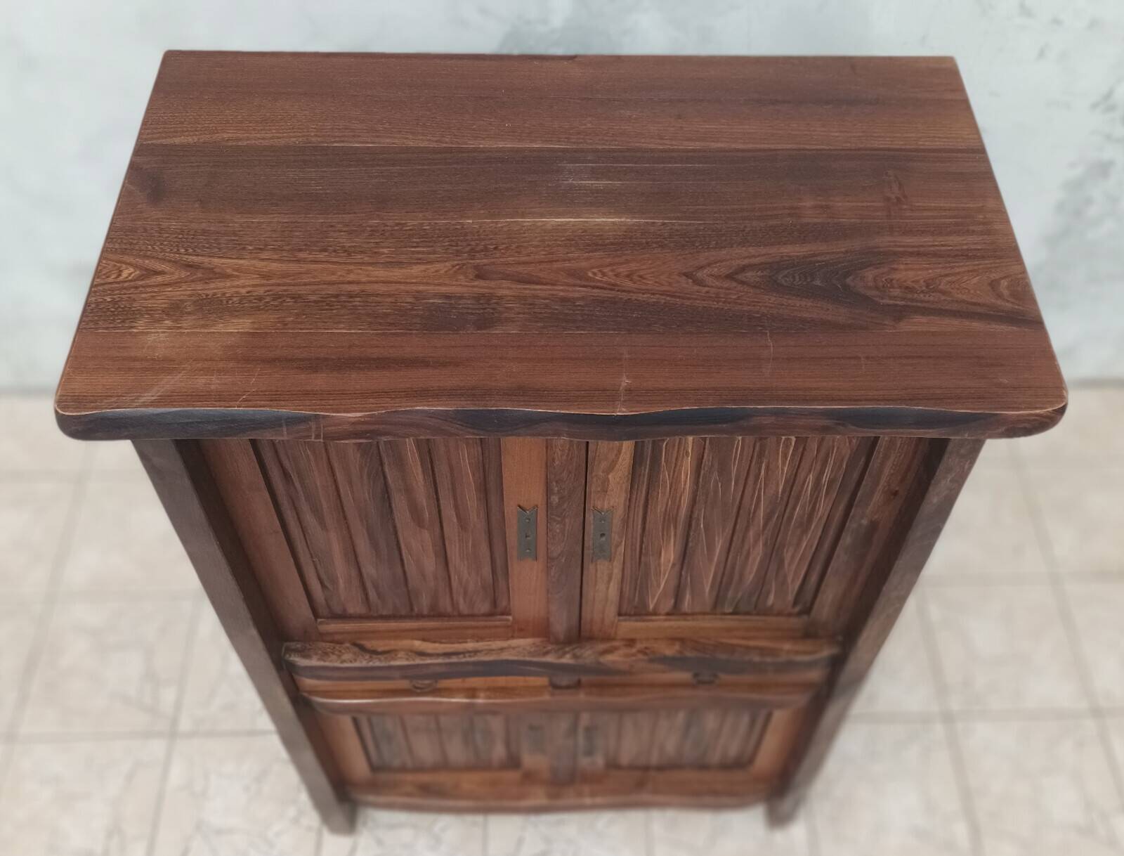 Aranjou sideboard in solid elm in the style of Olavi Hänninen 1960s