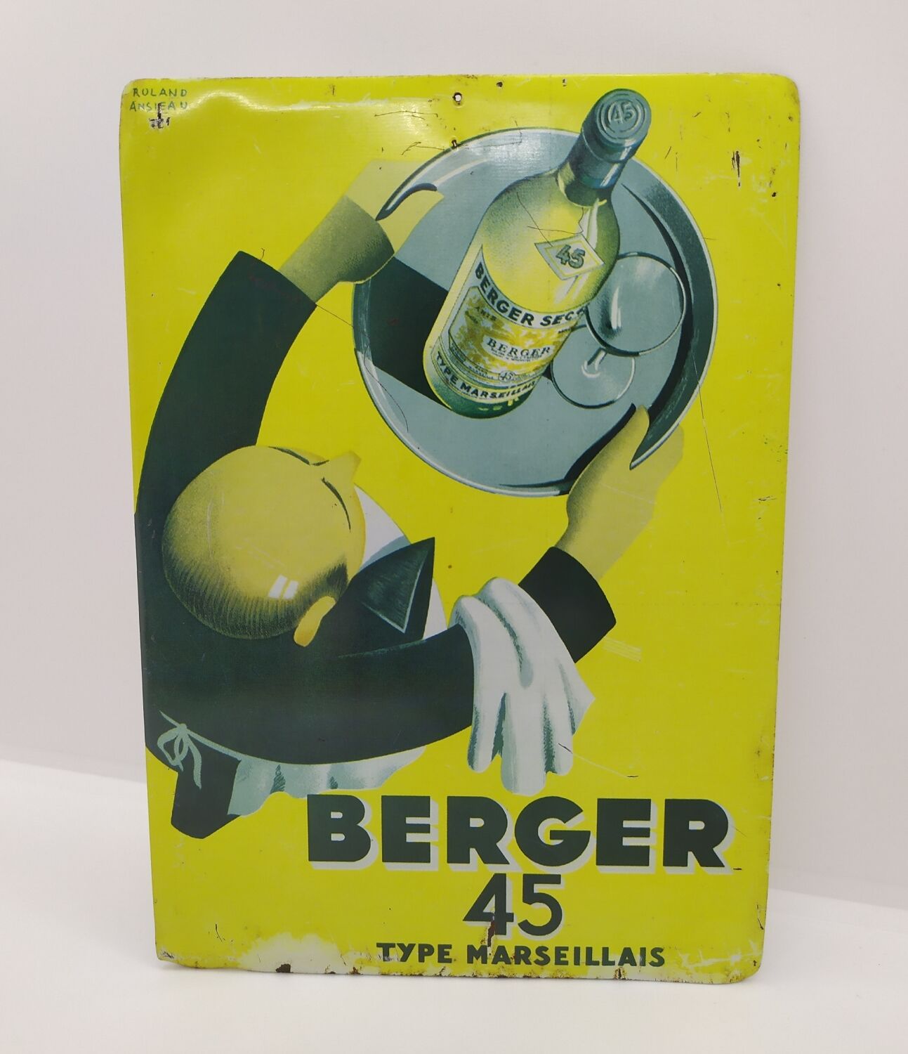 Vintage advertising plaque