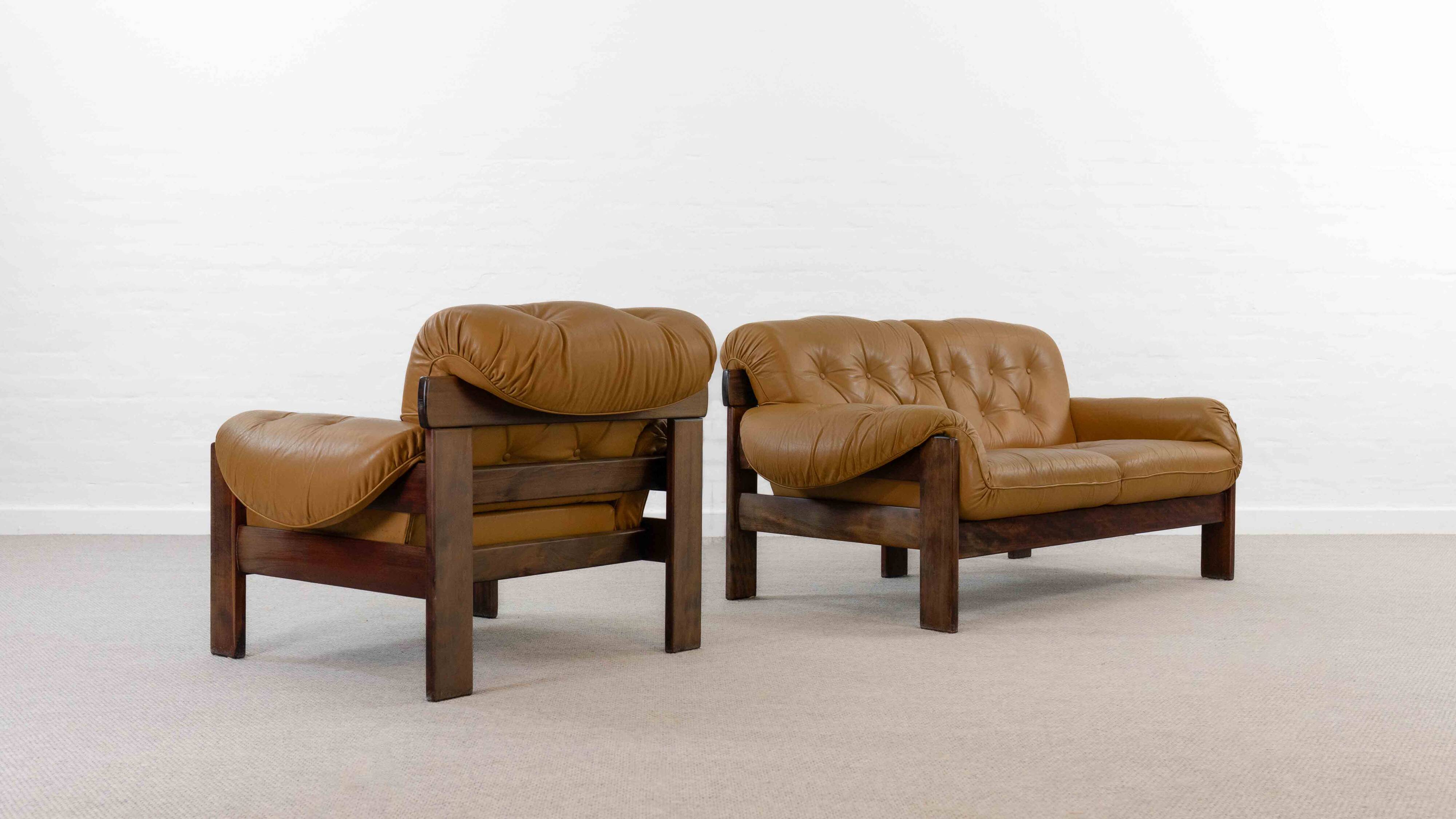 Brazilian Style Leather Seating Group