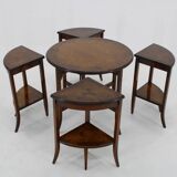 1930s Art Deco Nesting tables in Walnut , Czechoslovakia