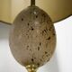 Pair of ostrich egg table lamps, 1960
