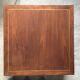 Teak and brass coffee table