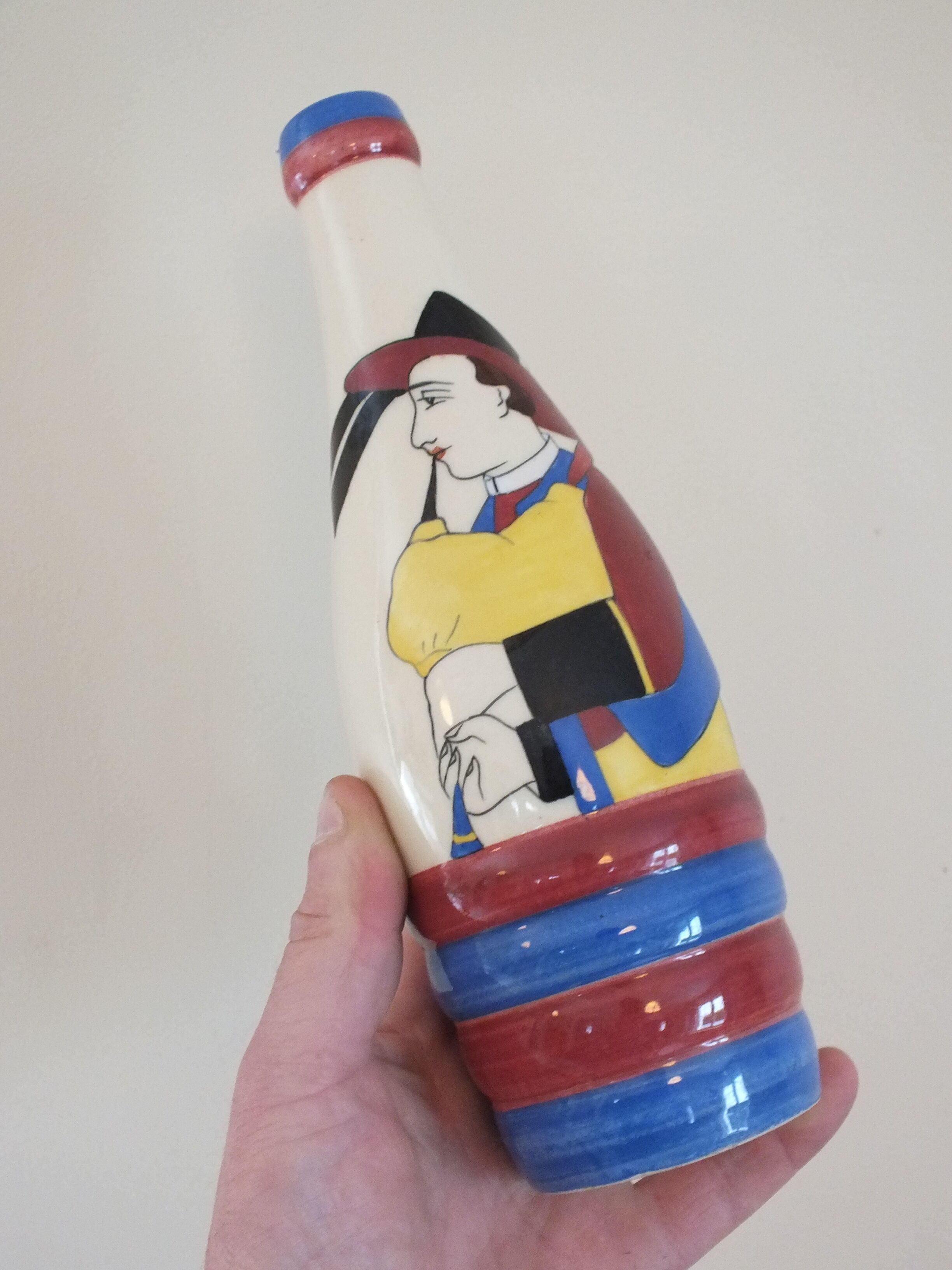 Vase bottle Breton HB Quimper