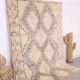 Vintage Beni Ourain rug Handmade 190 x 267 cm - Moroccan Berber Wool Rug