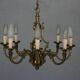 Chandelier bronze 8 branches