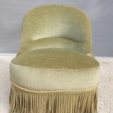 Driver toad velvet iridescent green chamarrée of fringes