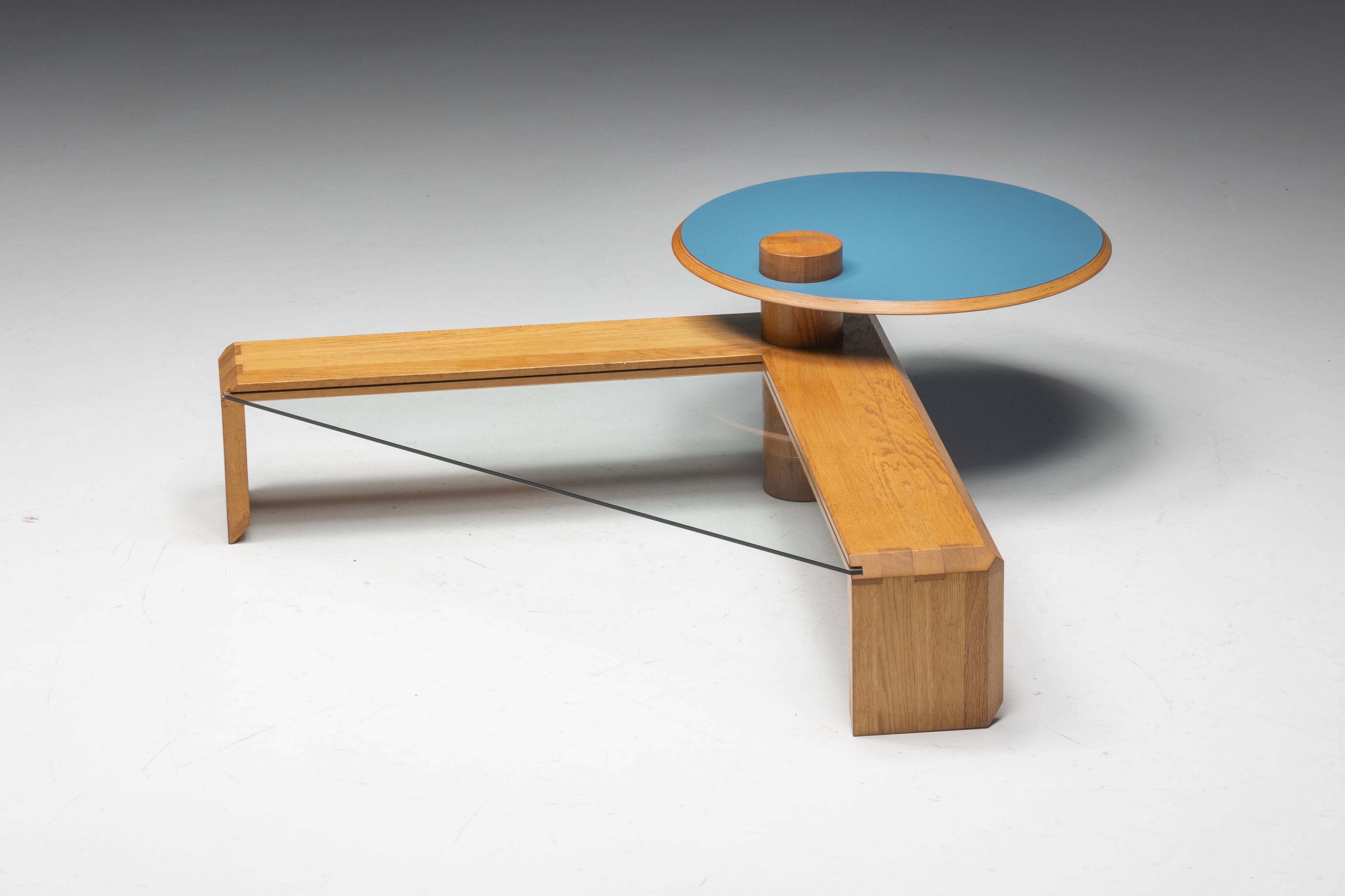 Memphis Geometric Coffee Table, Italy, 1980s